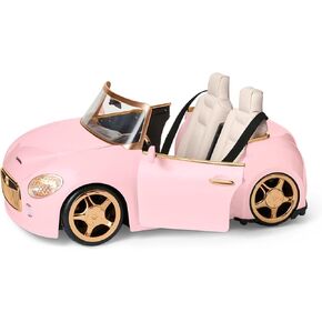 American Girl Me Me 18 بوصة دمية Pink Remote-Control Sports Playset مع أبواب العمل والمصابيح الأمامية ، للأعمار 6+