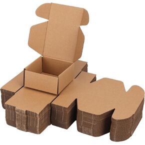 PHAREGE 7x5x2 inch Shipping Boxes Bulk 40 Pack Brown, Tab Lock Tuck Top Mailer Boxes for Packaging Small Business, Small Cardboard Gift Boxes for Wrapping Mailing Present