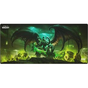 World of Warcraft Illidan Gaming Mouse Pad, Computer Mouse Mat, Flat Stitched Edge, Non-Slip Rubber Base, Gamers & Office Use, 35 x 16 - Officially Licensed
