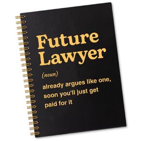 Sixrip Future Lawyer Definiture 160 Plank Pages Noteboor ، Funny Future Lawyer Gifts for Men نساء ، هدايا التخرج القانونية ، الهدايا شبه القانوني لكلية الحقوق ، هدايا طالب القانون