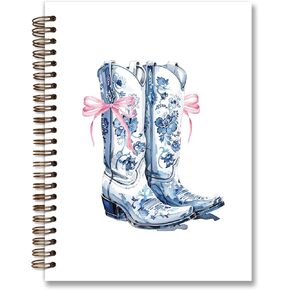 مجلة Coquette Pink Notebook Journal ، Preppy Pink Bow Bow striped Journal Notebook لأخذ الملاحظات ، دفتر جيرلي لطيف ، هدايا preppy للنساء ، اللوازم المكتبية الوردية ، دفتر ملاحظات حلزوني 5.5x8.3 بوصة