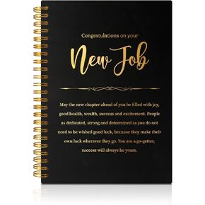 New Chapter 160 Pages Spiral Notebooks, New Job Gifts, University Graduation Gifts, Farewell Appreciation Gifts for Boss Leader Manager Advisor Mentor, Coworker Friend Retirement Gifts
