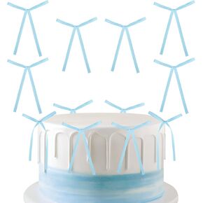 20Pcs Khaki Color Bows Cake Toppers,Bows Cake Decorations,Bows Decorations for Birthday Wedding Anniversary Baby Shower Cake Decorations,Khaki for Gift Wrapping,Christmas Tree Decor Supplies in Kuwait