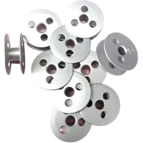 Cutex 10 Pcs Aluminum Bobbins for Juki Lu-2810, Lu-2860 Sewing Machines