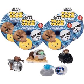 تتضمن مجموعة قصة ديزني Tsum Tsum Tsum Starwars Mini في عبوات أعمى 4 أكياس عمياء لفتحها من الموجة رقم 1