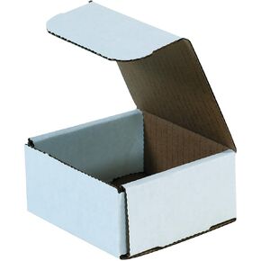 الصناديق السريعة | صناديق الشحن الصغيرة 4 "L x 4" W x 2 "H ، 50 عبوة | صندوق من الورق المقوى المموجة للتعبئة والتحرك والتخزين