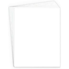 White Cardstock 8.5x11 "80 lb cover 100 ورقة بطاقة الوزن الثقيلة - تقاليد مثالية