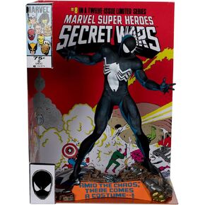 McFarlane Toys - Marvel Spider-Man 1:6th Scale Collectible with Scene & Comic (Marvel Super Heroes Secret Wars #8)