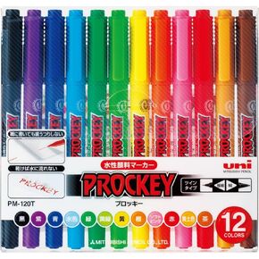 Mitsubishi Pencil PM120T12CN Prokey Twin Ben Water ، غرامة إضافية ، 12 لون