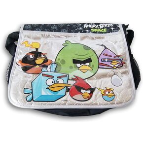 Angry Birds Space Themed Shoulder Strap Messenger Bag for Books, Laptop, Office Work - 14'' L x 11.5'' H x 4'' D