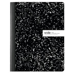 كتاب تكوين مستودع المكتب ، 7 1/2in x 9 3/4in ، محكم واسع ، 100 ورقة ، تصميمات أسود/أبيض متنوعة (لا يوجد اختيار تصميم) ، 09910