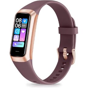 Fitness Tracker with 24/7 Heart Rate, Blood Oxygen Blood Pressure Sleep Monitor, Activity Trackers 5 ATM Waterproof,Step Calorie Counter Pedometer Health Smart Watch for Women Men
