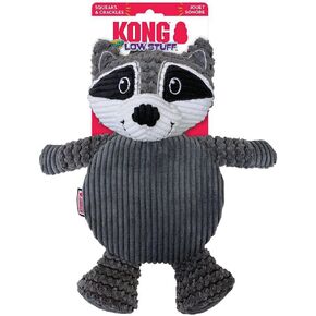Kong Company 38749503: Low Stuff Crackle Tummiez Dog Toy Raccoon LG