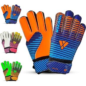 Vizari Sports Saturn Soccer Goalie Goalkeeper Gloves for Kids Youth & Boys, Football Gloves with Grip Boost Padded Palm and fingersave Flat Cut Construction