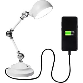 OttLite Revive LED Desk Lamp with ClearSun LED Technology, Turquoise – 3 Brightness Settings, Touch Activated Controls, USB Charging Port & 3 Adjustable Knobs for Precise Lighting - Great for Reading