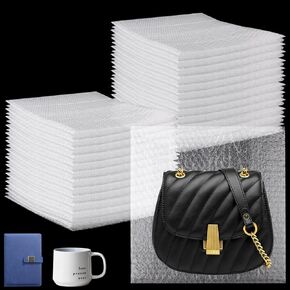 50Pcs Bubble Out Bags Pouches,12"x12" Bubble Pouches Wrap Bag for Packing,Double Walled Bubble Cushioning Bags Thickening Shockproof Foam Bags for Moving Shipping Storage