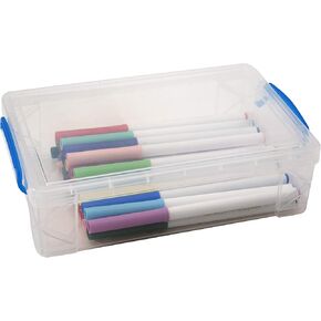 Advantus Clear Barge Pencil Box