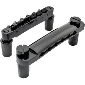 Gold Guitar Tune-O-Matic Bridge and Stop Bar Tailpiece Combo with Anchors and Studs Replacement for Epiphone Les Paul LP SG Style 6 String Electric Guitar