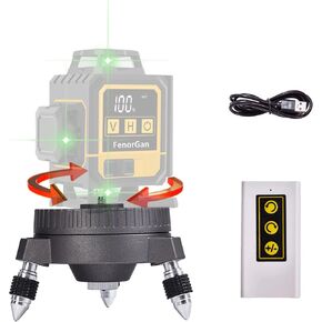 Electric Base Bracket Suitable for Laser Level and Camera 1/4 and 5/8 interfaces are Universal Rotate Left or Right The Speed can be Adjusted