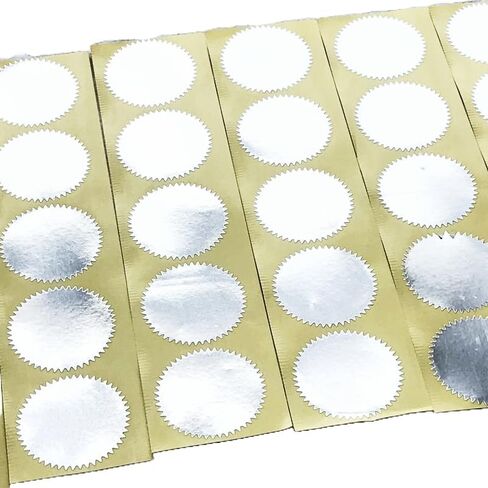1.77" Gold & Silver Foil Seal Stickers (Gold, 4mm) in Saudi Arabia