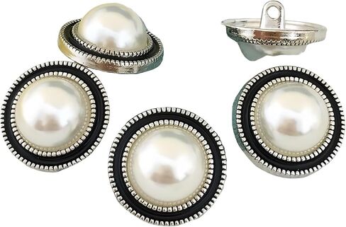 10 PCS Gold Pearl Buttons Plastic Shank for Garment Clothing Accessories Fit Sewing Scrapbooking Garment DIY Decoration in Kuwait