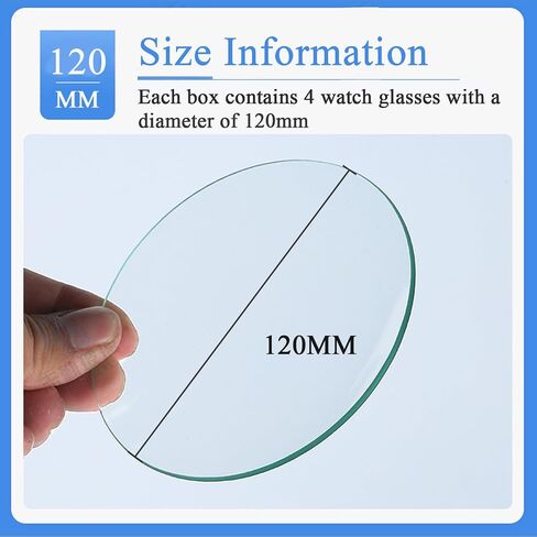VOVCIG Watch Glass Beaker Cover, 4 Pack Lab Watch Glasses, Cover Lids for Beakers & Flasks, Evaporation Dish for Laboratory (100mm) in Kuwait