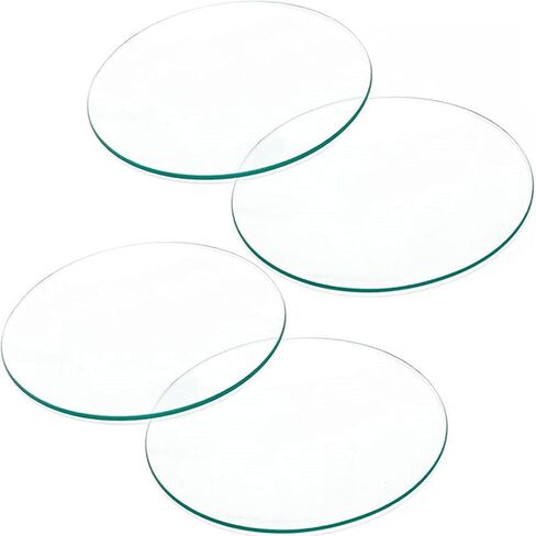 VOVCIG Watch Glass Beaker Cover, 4 Pack Lab Watch Glasses, Cover Lids for Beakers & Flasks, Evaporation Dish for Laboratory (100mm) in Kuwait