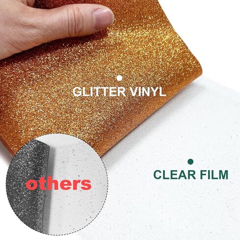 Glitter HTV Heat Transfer Vinyl Bundle - 12 Pack 12 "X10 Glitter Iron on Vinyl for DIY T-Shirts Sheets for Glitter Iron on Vinyl, Cricut Heat Transfer Vinyl- Easy to Cut & Weed for Heat Vinyl in Kuwait