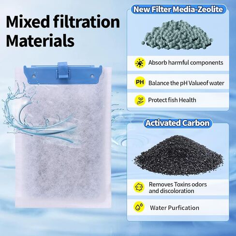 6 Pack Aquarium Filter Cartridges - Compatible with Whisper Power Filters, Medium Bio-Bag Replacement for 10i, PF10, IQ10 - High-Efficiency Filtration, Easy to Install, Keeps Water Crystal Clear in Kuwait