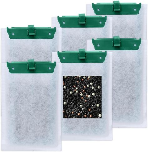 6 Pack Aquarium Filter Cartridges - Compatible with Whisper Power Filters, Medium Bio-Bag Replacement for 10i, PF10, IQ10 - High-Efficiency Filtration, Easy to Install, Keeps Water Crystal Clear in Kuwait