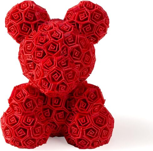 3D Printed Bear Toy – Stress-Relief Desk Toy & Stylish Home Decor Ideal Gift Managing Autism/ADHD Eco-Friendly PLA Design – Purple in Saudi Arabia
