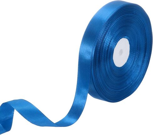 uxcell Satin Ribbon, 3/4 Inch x 100 Yards Black Single Face Polyester Satin Ribbon for Gift Wrapping, Crafts, Wedding Party Decorations, Bow Making in Saudi Arabia