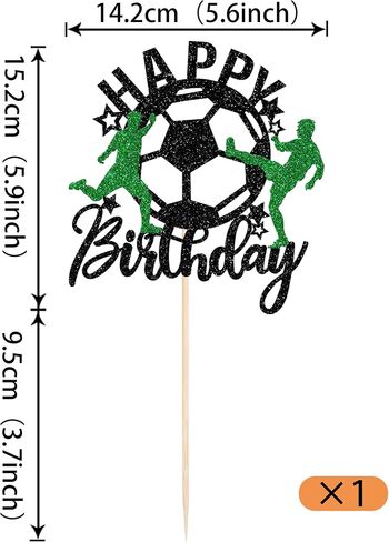 6 Pack Soccer Cake Toppers Soccer Ball Shoes Jerseys Cake Picks Sport Football Theme Birthday Party Baby Shower Cake Decorations Kids Boys Men Birthday Party Favors Supplies in Kuwait