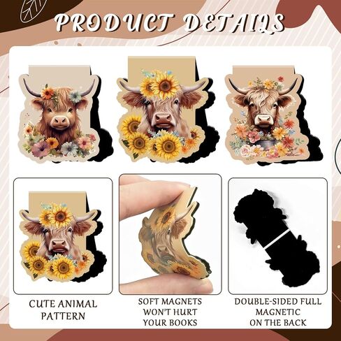 Dark Romance Magnetic Bookmarks for Women - Wxiben 10 Pcs Gothic Flower Skull Magnet Book Page Markers Funny Rose Skeleton Bookmark Clips Gifts for Men Book Lovers Romance Reader Office Supplies in Kuwait