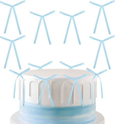 20Pcs Khaki Color Bows Cake Toppers,Bows Cake Decorations,Bows Decorations for Birthday Wedding Anniversary Baby Shower Cake Decorations,Khaki for Gift Wrapping,Christmas Tree Decor Supplies in Kuwait