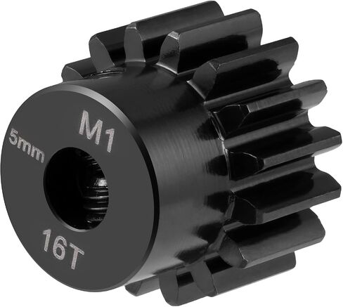 مجموعة ترس الصلب M1 Pinion 5mm 11t 12t 13t 14t 15t 16t 17t 18t 19t Gear Motor Gears for 1/10 tra-xxas Arrma tamiya losi rc car pressions (14t) in Kuwait