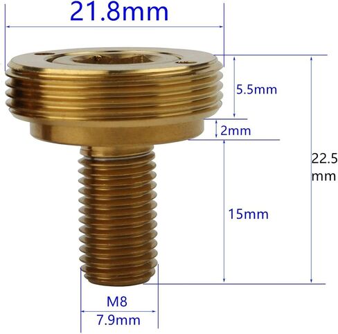 Titanium Bicycle Bottom Bracket Screws, M8x15mm Fixing Bolt with CaP in Saudi Arabia