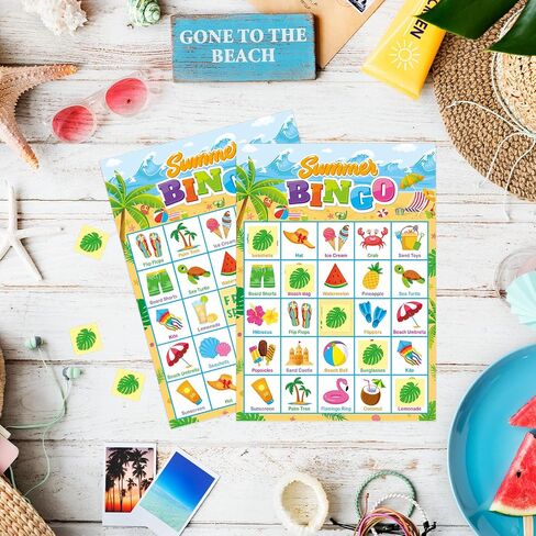 24 Players Spring Bingo Game Cards for Kids Spring Party Bingo Games Spring Classroom Games Family Activity Spring Party Favors for Kids in Saudi Arabia