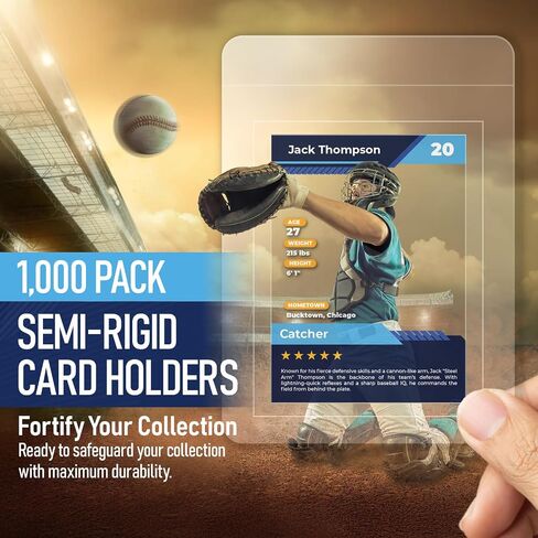 Semi Rigid Card Holder (200 Count) | PSA Graded Card Sleeves, PSA Card Holder, PSA Sleeves, PSA Card Sleeves, Sleeve Saver SGC Slab Sleeves, #1 Hard Sleeves for Cards Grading Submission BGS, CSG. in Saudi Arabia