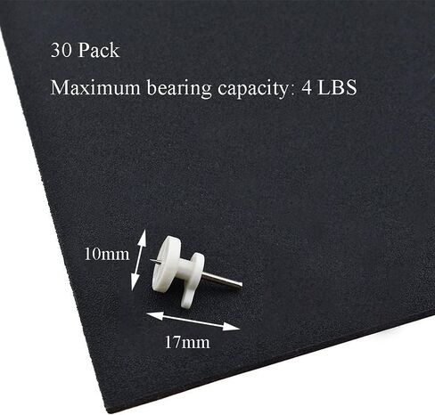 2.5cm Length Hardwall Hanger Non-Mark Instantly Hanging Strong Adhesive Invisible Traceless Nails Hooks Mount Fasteners 15 Pieces for Picture Frames LED Light Apartment Cinder Block Wall in Kuwait