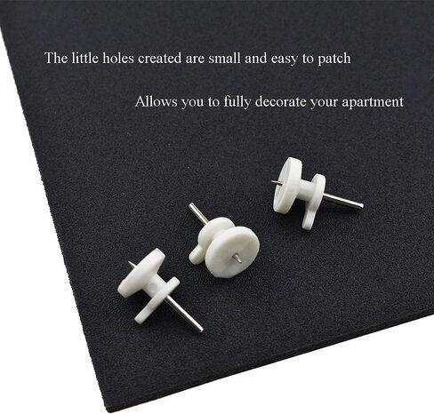 2.5cm Length Hardwall Hanger Non-Mark Instantly Hanging Strong Adhesive Invisible Traceless Nails Hooks Mount Fasteners 15 Pieces for Picture Frames LED Light Apartment Cinder Block Wall in Kuwait