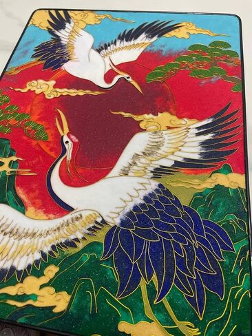 Cloisonne Filigree Enamel Paint by Numbers Kit, All in One with Tools, DIY Craft, Starter Set for Adults and Beginners, Easy Instructions, Hobby for Adults Teens Elderly Handmade Home Decor Gifts in Saudi Arabia