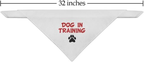 GRAPHICS & MORE Dog in Training with Paw Print Dog Pet Bandana - Black in Saudi Arabia