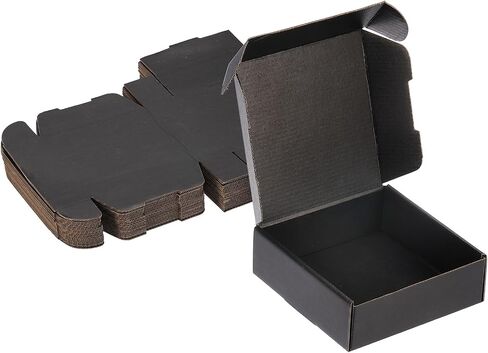 PATIKIL 6x6x2 Inch Small Shipping Boxes, 25 Pcs Corrugated Cardboard Box Gift Boxes for Packing Mailing Moving Packaging Small Business Boxes Teal in Kuwait