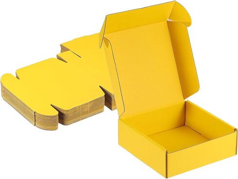 PATIKIL 6x6x2 Inch Small Shipping Boxes, 25 Pcs Corrugated Cardboard Box Gift Boxes for Packing Mailing Moving Packaging Small Business Boxes Teal in Kuwait