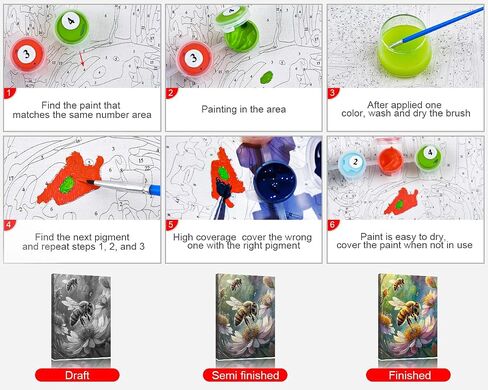 TUMOVO Paint by Number for Adults Two Witch in A Forest Paint Number Kits DIY Acrylic Painting for Adults Witch Paint by Numbers Adults' Paint-by-Numbers Kits Arts Craft for Wall Decor, 16x20 Inch in Saudi Arabia