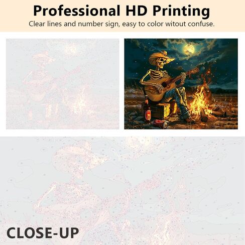 TUMOVO Paint by Number for Adults Two Witch in A Forest Paint Number Kits DIY Acrylic Painting for Adults Witch Paint by Numbers Adults' Paint-by-Numbers Kits Arts Craft for Wall Decor, 16x20 Inch in Kuwait