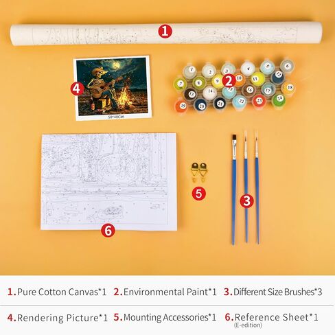 TUMOVO Paint by Number for Adults Two Witch in A Forest Paint Number Kits DIY Acrylic Painting for Adults Witch Paint by Numbers Adults' Paint-by-Numbers Kits Arts Craft for Wall Decor, 16x20 Inch in Kuwait