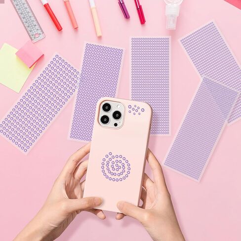 4880Pcs Rhinestone Stickers,5Sizes Self Adhesive Rhinestone Gem Stickers for Face Crystal Hair Gems Rhinestone Bling Rhinestones Stickers Jewelry Stickers for Makeup,DIY Crafts (Light Purple) in Saudi Arabia