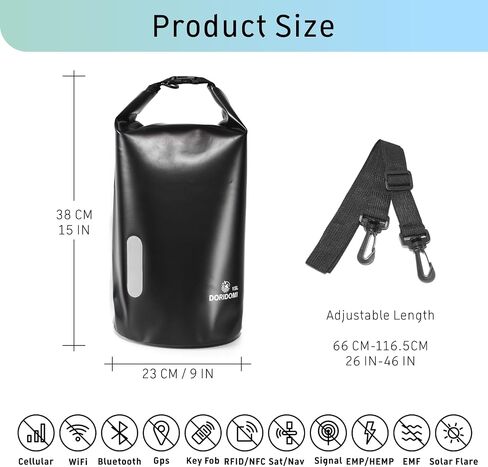 30L Large Faraday Bags - Black Waterproof Faraday Backpack EMP Proof Bag, RFID Signal Blocking Shield EMP bag For Electronic Products Protection, Protect Data Devices From Hacking, Anti Theft in Saudi Arabia